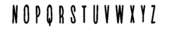 PN Beanpole Condensed Bold Font LOWERCASE