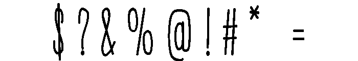 PN Beanpole Condensed Book Font OTHER CHARS