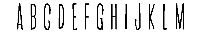 PN Beanpole Condensed Book Font UPPERCASE