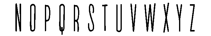 PN Beanpole Condensed Book Font UPPERCASE