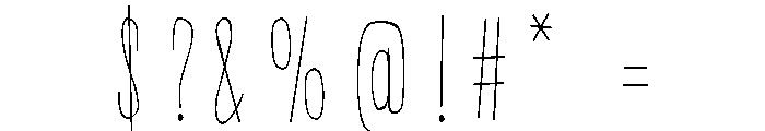 PN Beanpole Condensed Light Font OTHER CHARS