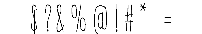 PN Beanpole Condensed Font OTHER CHARS
