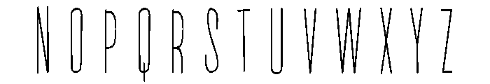 PN Beanpole Condensed Font UPPERCASE