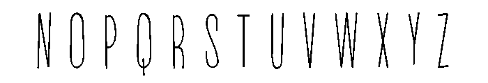 PN Beanpole Condensed Font LOWERCASE