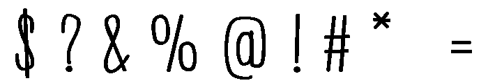 PN Beanpole Expanded Book Font OTHER CHARS
