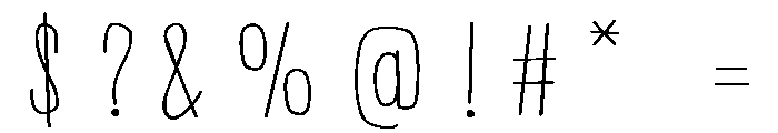 PN Beanpole Expanded Font OTHER CHARS