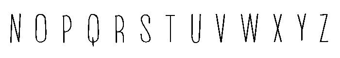PN Beanpole Expanded Font LOWERCASE