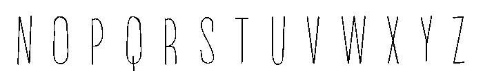 PN Beanpole Light Font LOWERCASE