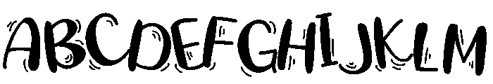 PN Bellyjello Font UPPERCASE