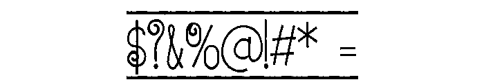 PN Beloved Border Condensed Font OTHER CHARS