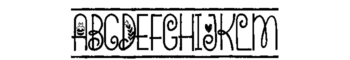 PN Beloved Border Condensed Font UPPERCASE