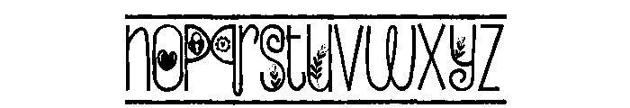 PN Beloved Border Condensed Font LOWERCASE