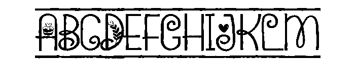 PN Beloved Border Expanded Font UPPERCASE