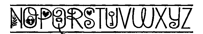 PN Beloved Border Expanded Font UPPERCASE