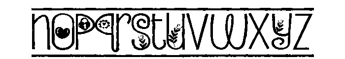 PN Beloved Border Expanded Font LOWERCASE