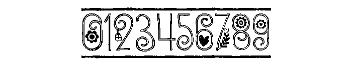 PN Beloved Border Inline Font OTHER CHARS