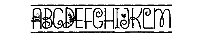 PN Beloved Border Font UPPERCASE