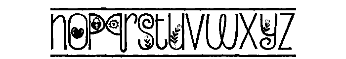 PN Beloved Border Font LOWERCASE