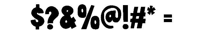 PN Big Belly Condensed Font OTHER CHARS