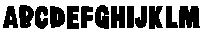 PN Big Belly No Hat Condensed Font UPPERCASE