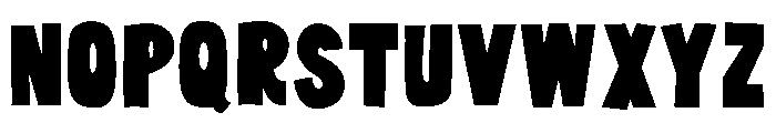 PN Big Belly No Hat Condensed Font UPPERCASE