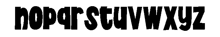 PN Big Belly No Hat Condensed Font LOWERCASE