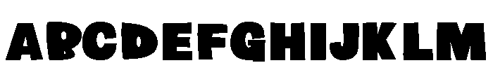 PN Big Belly No Hat Expanded Font UPPERCASE