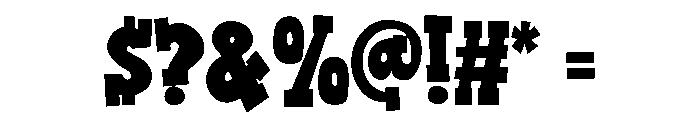 PN Big Belly and Boots Condensed Font OTHER CHARS