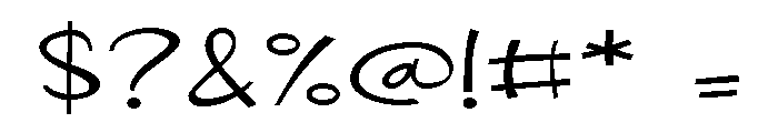 PN Blondasse Expanded Font OTHER CHARS