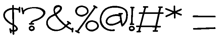 PN Bread and Cheese Font OTHER CHARS