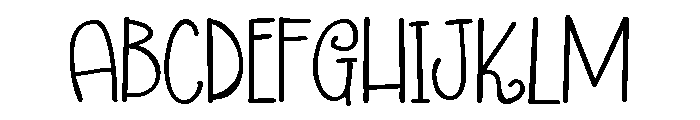 PN Breakfast Burrito Expanded Font UPPERCASE