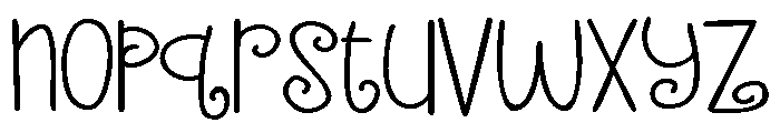 PN Breakfast Burrito Expanded Font LOWERCASE