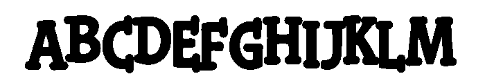 PN Brown Sugar Bold Font UPPERCASE