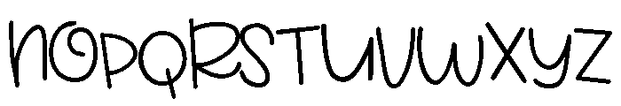 PN Buffy Doodle Font UPPERCASE