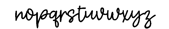 PN Buffy Doodle Font LOWERCASE