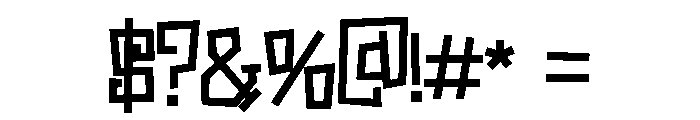 PN Bzonga Bold Font OTHER CHARS