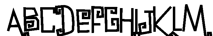 PN Bzonga Bold Font UPPERCASE