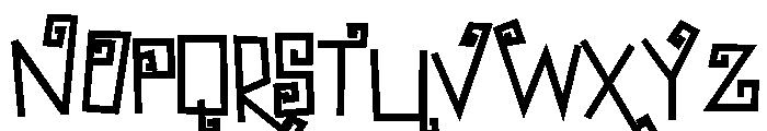PN Bzonga Bold Font UPPERCASE