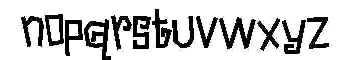 PN Bzonga Bold Font LOWERCASE