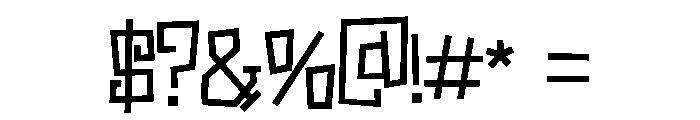 PN Bzonga Font OTHER CHARS