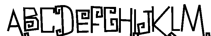 PN Bzonga Font UPPERCASE