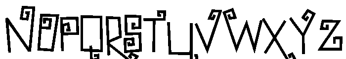PN Bzonga Font UPPERCASE
