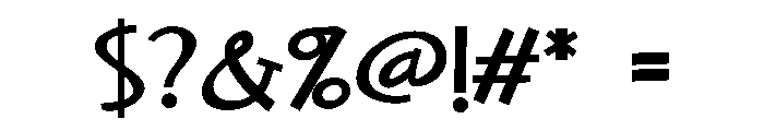 PN Cake Frosting Bold Font OTHER CHARS