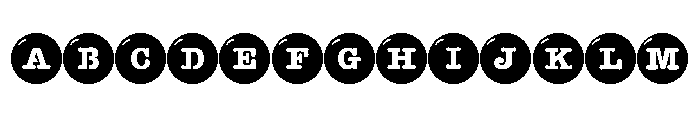 PN Chocolate Candies Stencil Font UPPERCASE