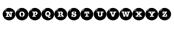 PN Chocolate Candies Stencil Font UPPERCASE