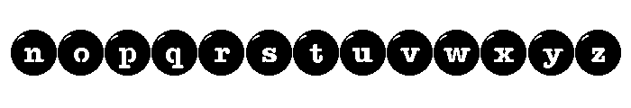 PN Chocolate Candies Stencil Font LOWERCASE