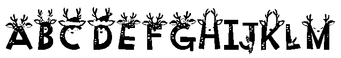 PN Christmas Deer Tags FONT