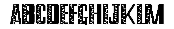 PN City Lights Font UPPERCASE