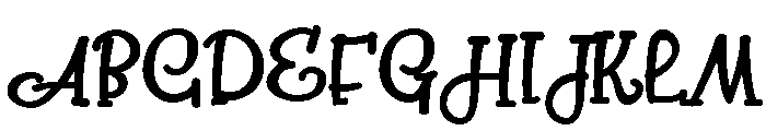 PN Cookie Crust Bold Font UPPERCASE