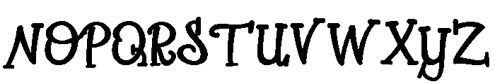 PN Cookie Crust Bold Font UPPERCASE